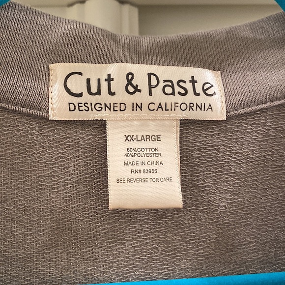 Cut and Paste: Collar Zip up Sweater - Picture 3 of 6